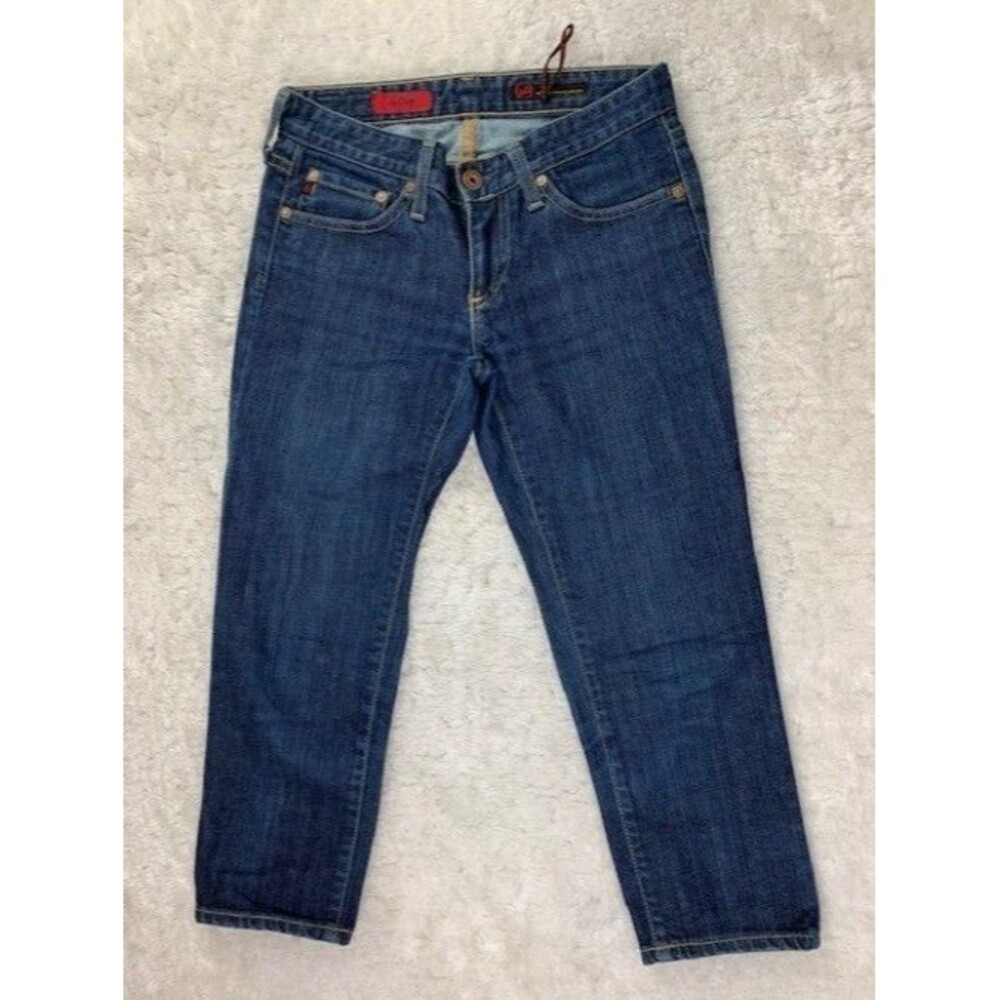 AG Adriano Goldschmied Size 24 r Womens Jeans The Crop Low Rise Dark Wash